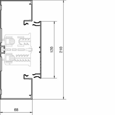 Tehalit Brüstungskanal-Unterteil aus Alu verkehrsweiß BRA652101B vws