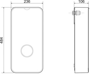 Bosch Thermotechnik Durchlauferhitzer 21kW, 484x236x106 TR400115/18/21EB