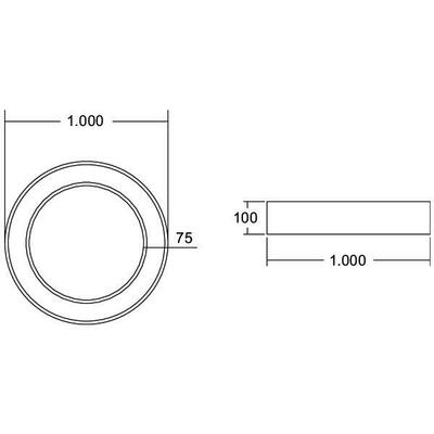 Brumberg Leuchten LED-Anbau-Ringleuchte CAS., D1m, H100mm 13572183CA
