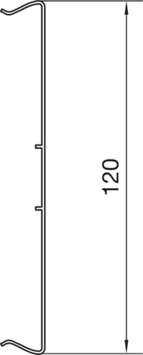 Tehalit Brüstungskanal-Oberteil hfr in verkehrsweiß BRH701722 vws