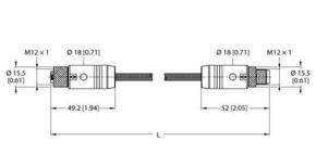 Turck Verbindungsleitung RKS54PLB- #100023966