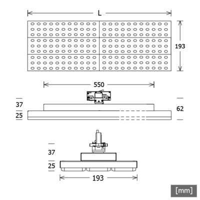 LTS Licht&Leuchten LED-Stromschienenleuchte 840, si LUZ-TZ32105.840.ASsi