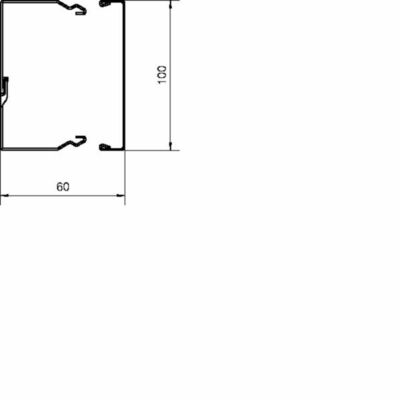 Tehalit Leitungsführungskanal 60x100 verkehrsweiß LFS601000 vws