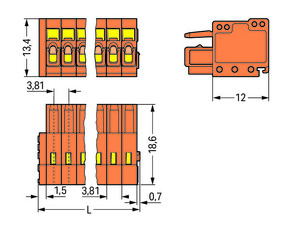 WAGO GmbH & Co. KG Federleiste 5-pol. 734-205