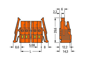 WAGO GmbH & Co. KG Federleiste 16-pol. 231-316/037-000