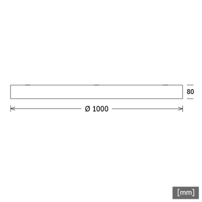 LTS Licht&Leuchten LED-Leuchte 840, DALI, weiß SKIXLA118.8401DALIws