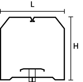 HellermannTyton Drahthalteklammer L=35,H=56,B=20mm HTWD-BWR-40X60