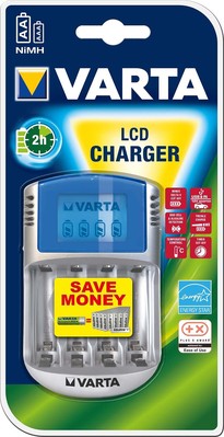 Varta Cons.Varta Ladegerät LCD Charger m.12V+USB 57070