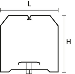 HellermannTyton Drahthalteklammer L=54,H=75,B=20mm HTWD-BWR-60X80