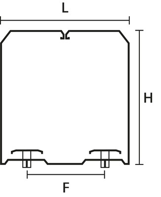 HellermannTyton Drahthalteklammer L=54,H=75,B=20mm HTWD-BWR-60X80