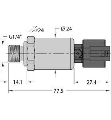 Turck Drucktransmitter mit Spannungsausgang PT500R2104U3DT043P
