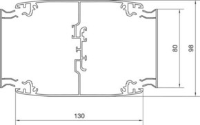 Tehalit Deckenanschlusssäule 2-seitig DAK28028009016