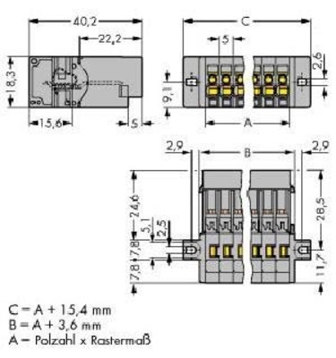 WAGO GmbH & Co. KG Stiftleiste 12pol.,gr.,0,08-4qmm 769-612/002-000