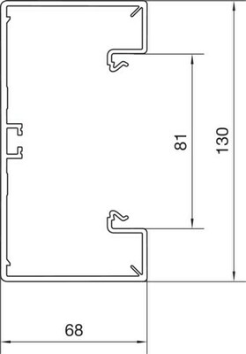 Tehalit Brüstungskanal-UT hfr 65x130 vws BRH65130/1 vws