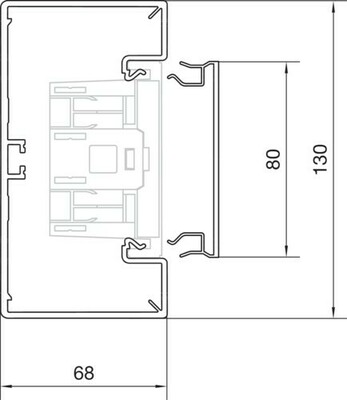Tehalit Brüstungskanal-UT hfr 65x130 vws BRH65130/1 vws