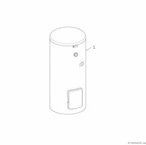 Bosch Thermotechnik Bival.Warmwasserspeicher STORA 419L, silber WPS490-1EP1C