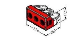 WAGO GmbH & Co. KG Dosenklemme 3x2,5-6qmm,transp. 773-173