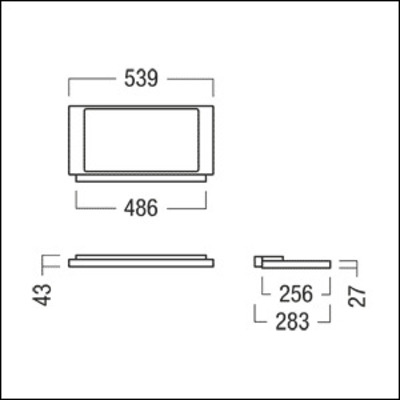 Zumtobel Group LED-Wandleuchte 940, silber ARTELEA-W5500-940 SR