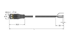 Turck Aktuator- u. Sensorleitung PUR RKS4.4T-15/TXL