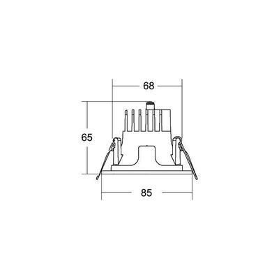 Brumberg Leuchten LED-Einbaudownlight 230V 4000K, rund 41611164