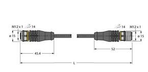 Turck Aktuator- u. Sensorleitung PUR RKS8T-2.5-RSS8T/TXL