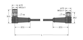 Turck Verbindungsleitung WSCVWKCV550025MS2500