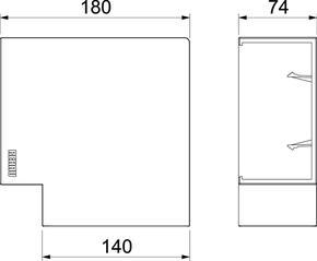 Rehau Brüstungskanal Flachwinkel SIGNA 70x130 BRK FW70130 lgr