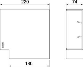 Rehau Brüstungskanal Flachwinkel SIGNA 70x170 BRK FW70170 lgr