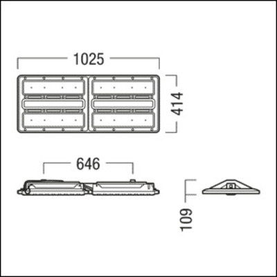Zumtobel Group LED-Hallenleuchte 840, weiß CR2PL L20k #42948076