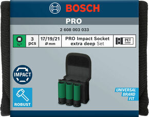 Bosch Power Tools PRO Impact Steckschlüssel-Set 2608003033