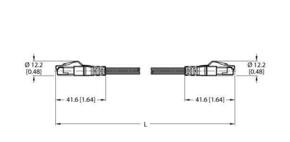 Turck Leitung für Industrial Ethernet RJ45SRJ45S44220.6M