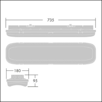 Thorn LED-Feuchtraumleuchte 840 FORCELED 4000 840 FI