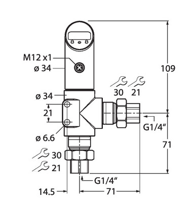 Turck Differenzdrucksensor PS010D-50 #6834122