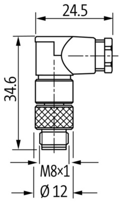 Murrelektronik M8-Winkelstecker 7000-08461-0000000