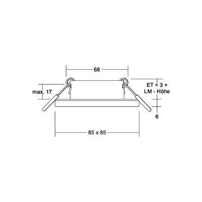 Brumberg Leuchten Einbaumodul mit Abdeckung 20046180