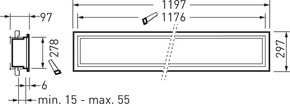 Trilux LED-Feuchtraumleuchte 840, DALI, Einbau FidescaBSG3 #7686951