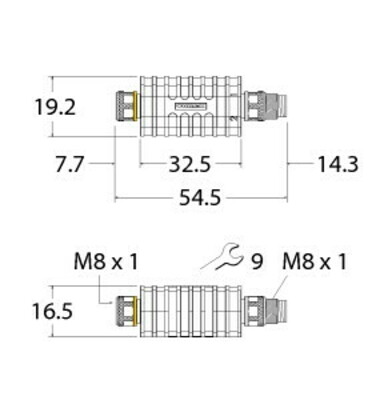 Turck Adapter AD-MFK3-MFS3