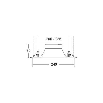 Brumberg Leuchten LED-Einbaudownlight 230V 3000K 40672163DA