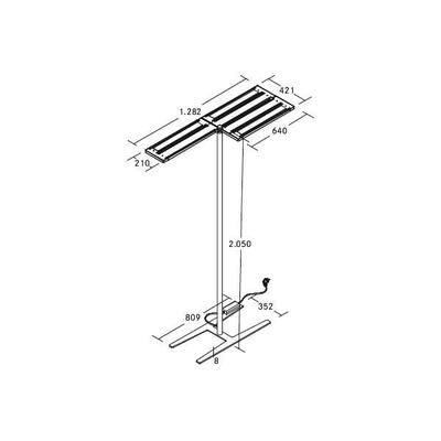Brumberg Leuchten LED-Stehleuchte 4000K, dim. 77413184ST