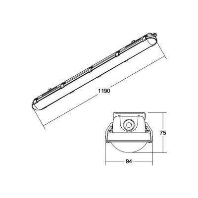 Brumberg Leuchten LED-Feuchtraumleuchte 4000K 78114114
