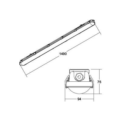 Brumberg Leuchten LED-Feuchtraumleuchte 4000K 78115114