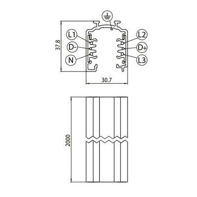 Brumberg Leuchten 3-Ph-DALI-Stromschiene 2m schwarz 87162080