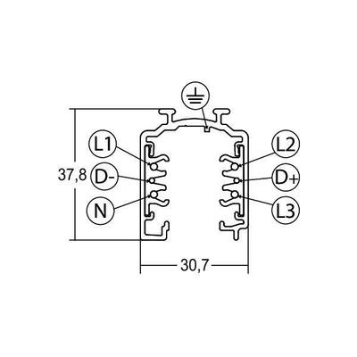 Brumberg Leuchten 3-Ph-DALI-Stromschiene 3m weiss 87163070