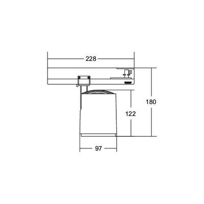 Brumberg Leuchten LED-Schienenstrahler 230V 3000K 88183183DA
