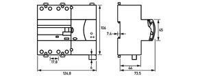 Doepke Fehlerstromschutzschalter Selftest DRCCB 5 ST063-4/0,3A