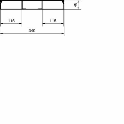 Tehalit U-Kanal 3-züge Stahlblech verz. 2m UK340483