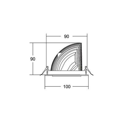 Brumberg Leuchten LED-Einbaurichtstrahler 20Gr, 3500 K 88242175