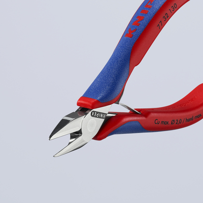 Knipex-Werk Elektronik-Seitenschneider durchgest.. Gelenk 77 32 130
