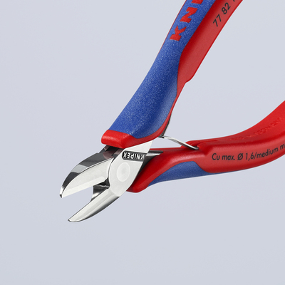 Knipex-Werk Elektronik-Seitenschneider durchgest.. Gelenk 77 82 130