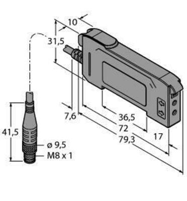 Turck Opto Sensor Lichtleiter DF-G1-KS-Q3